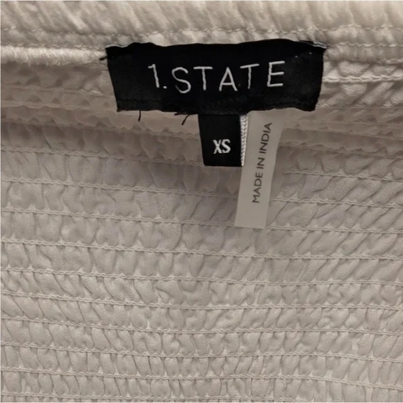 1. State Off-Shoulder White Long Sleeve Dress - Picture 7 of 8